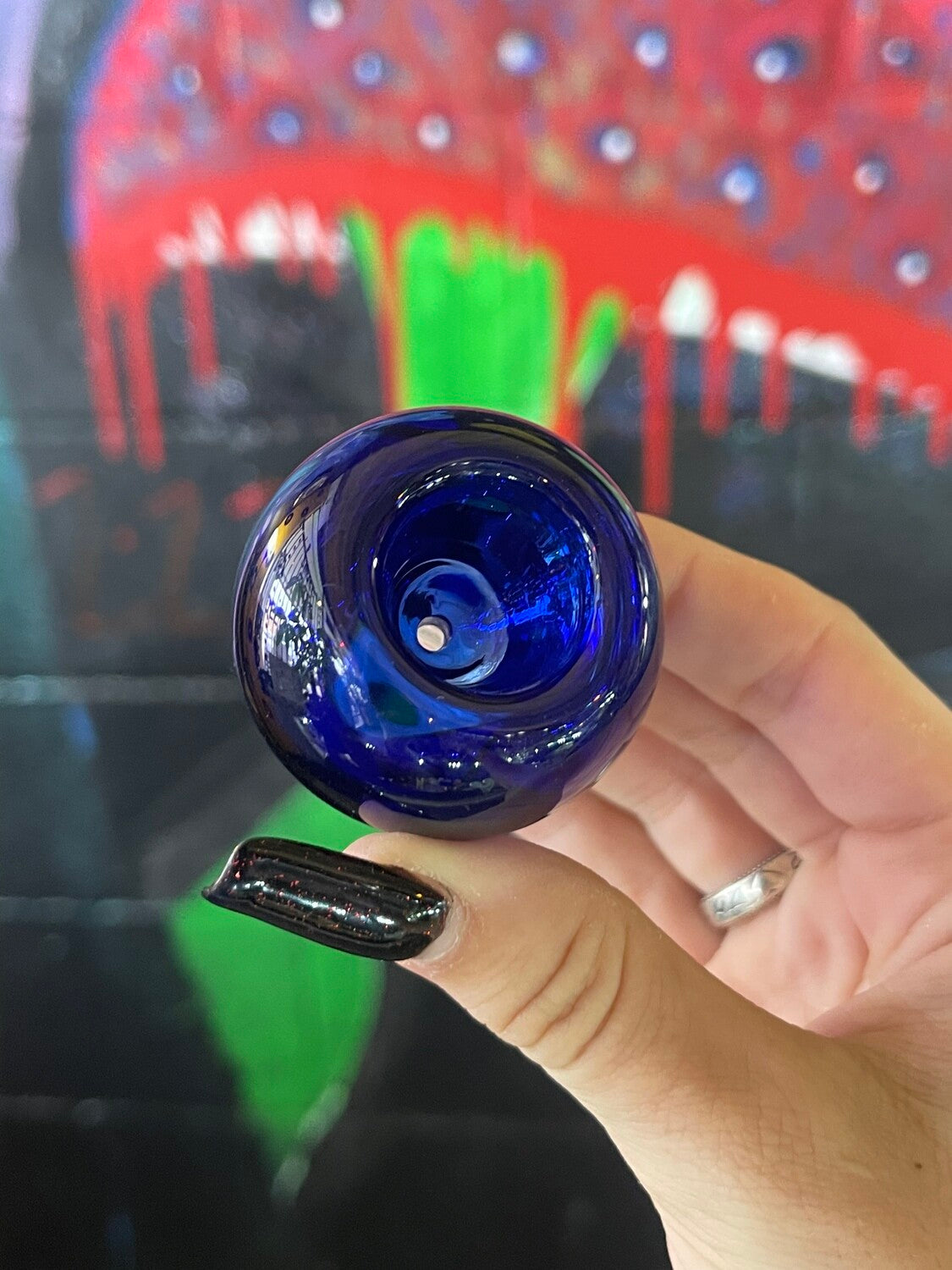 18mm Bowl Blue Bubble