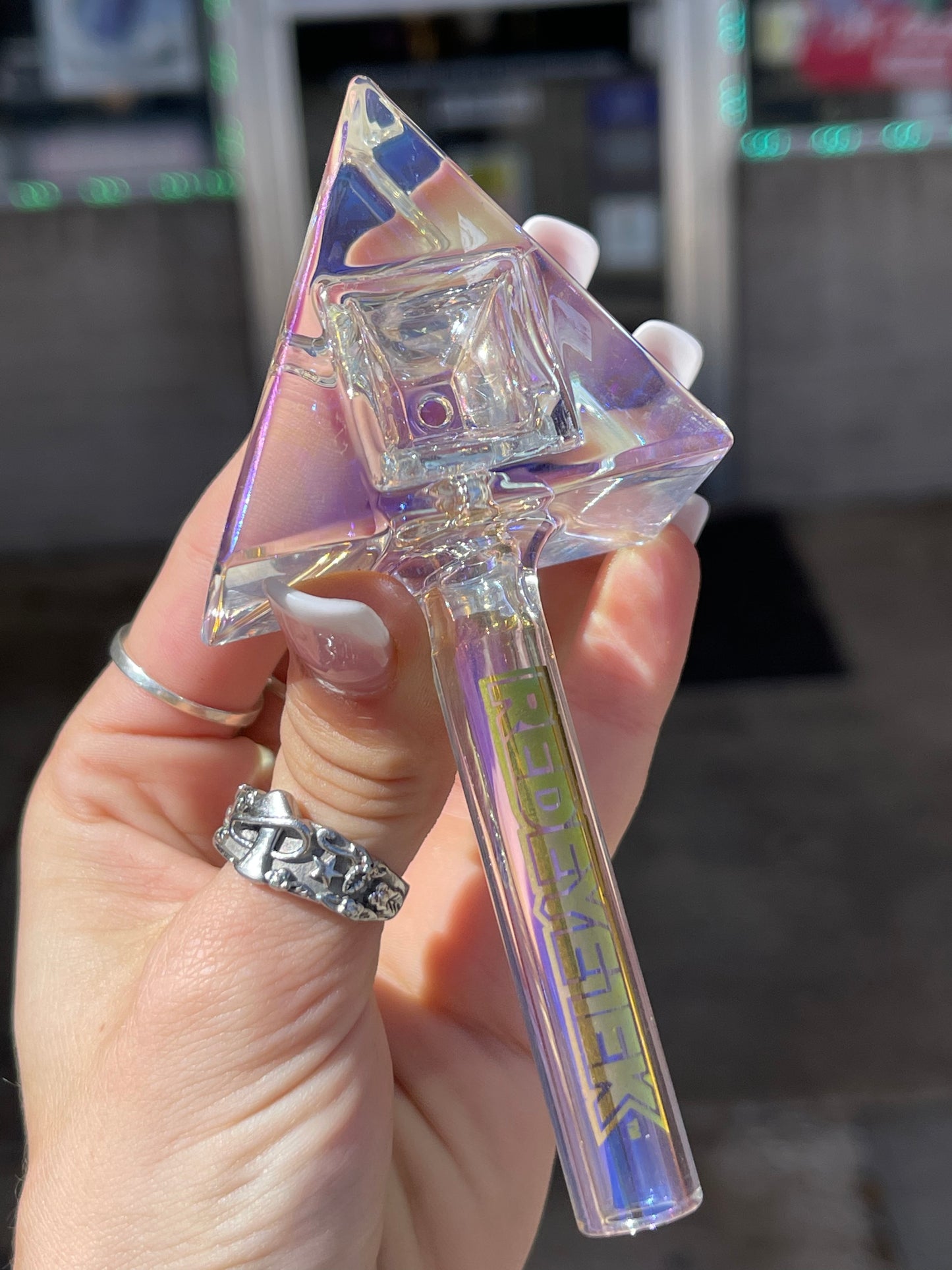 Redeye Prism Fumed Glass Handpipe