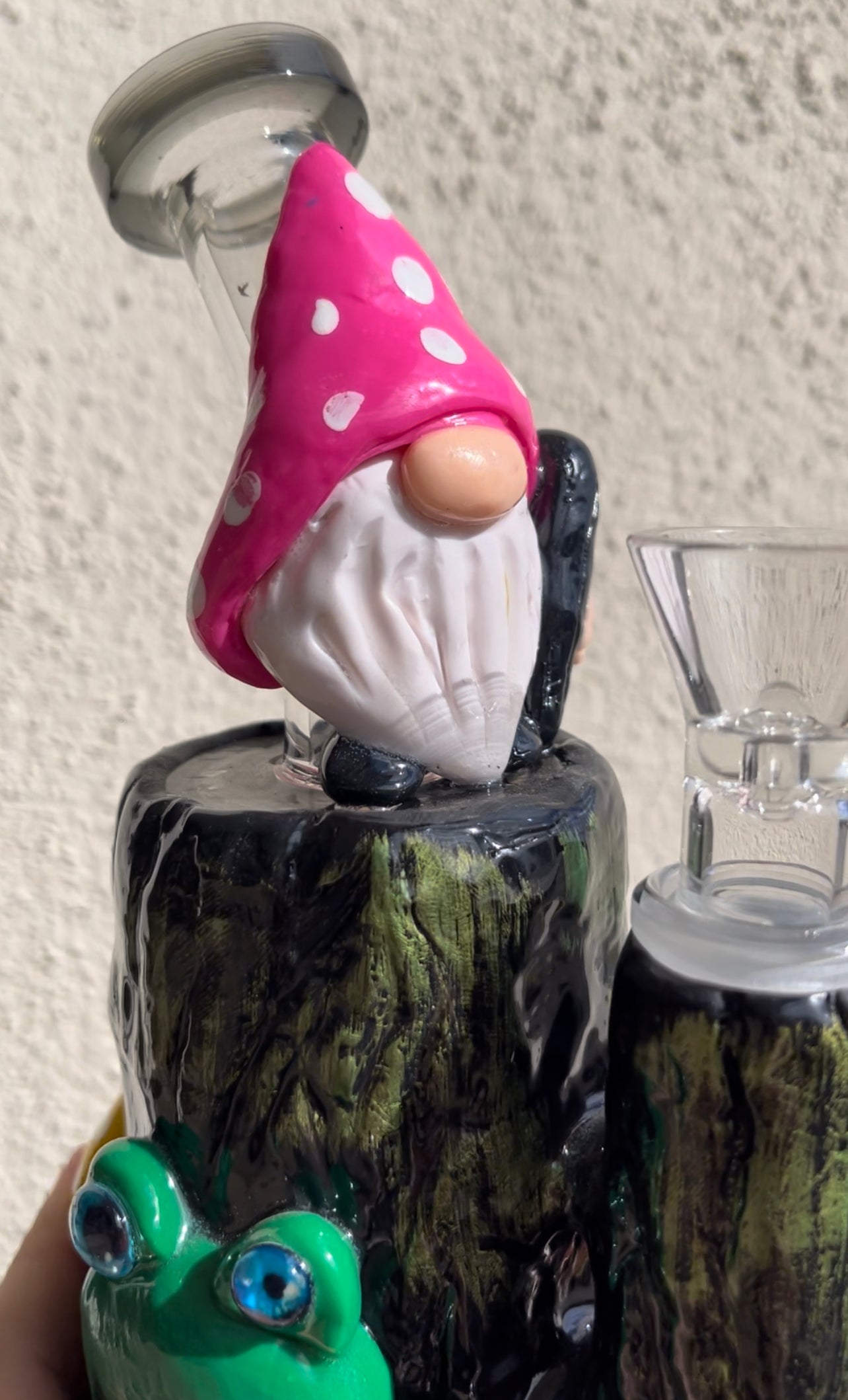Gnome Frog 18mm Glass Waterpipe