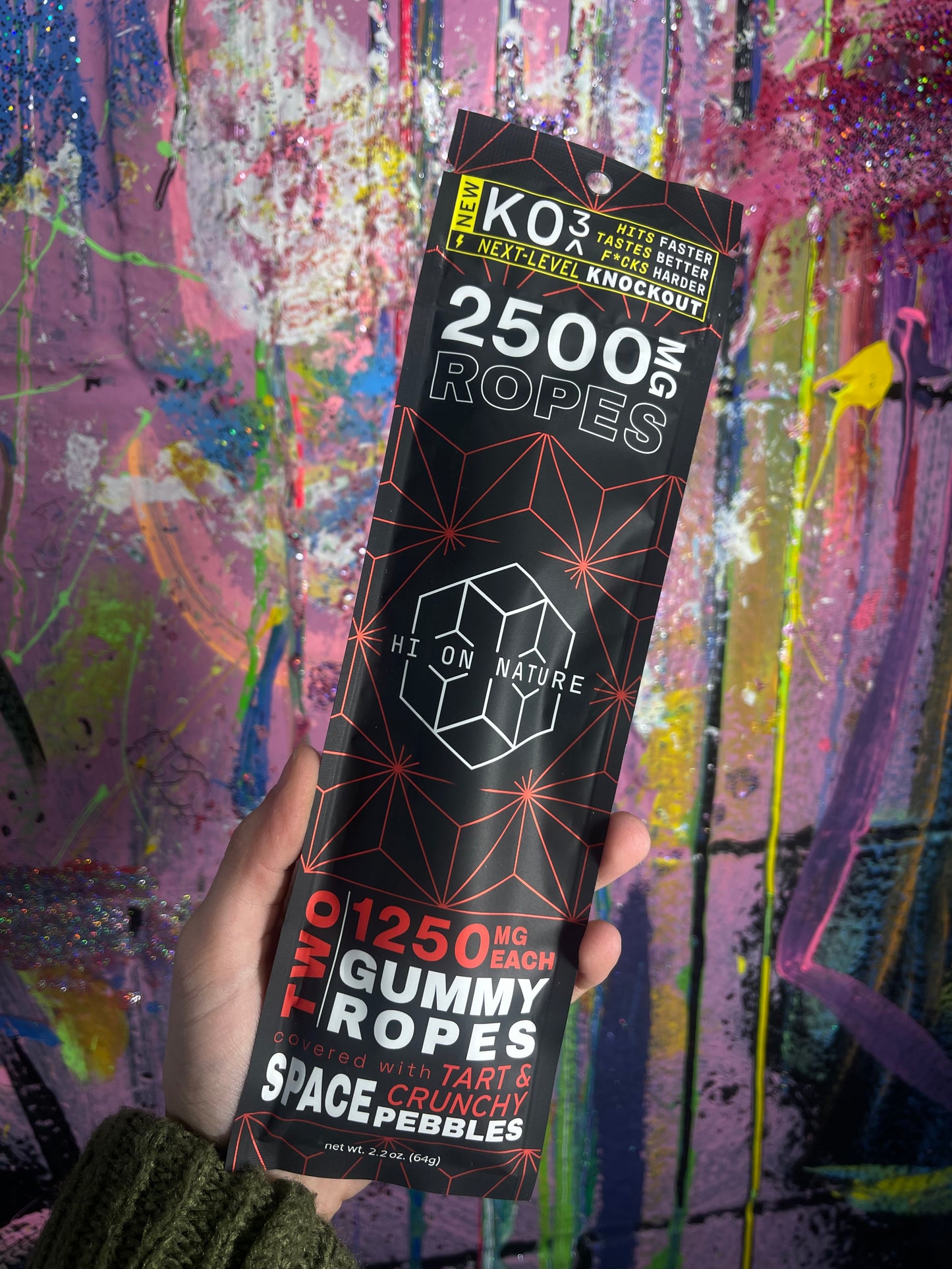 Hi On Nature 2500MG KO3 Ropes Edible Gummy