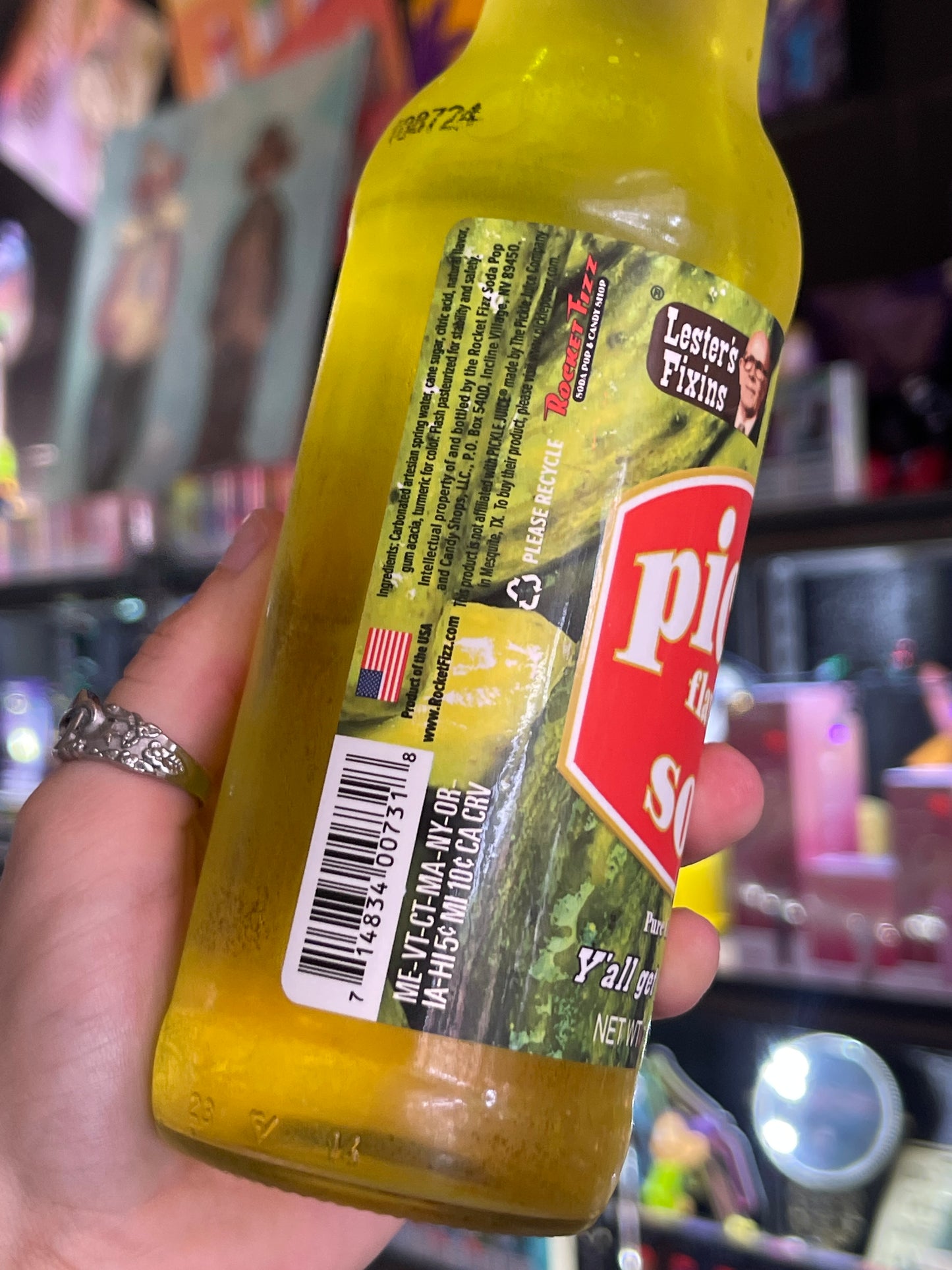 Lester’s Fixins Pickle Flavored Soda