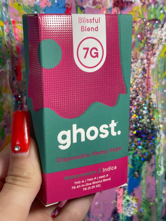 Ghost 7G Blissful Blend THCA Disposable Watermelon Z Indica