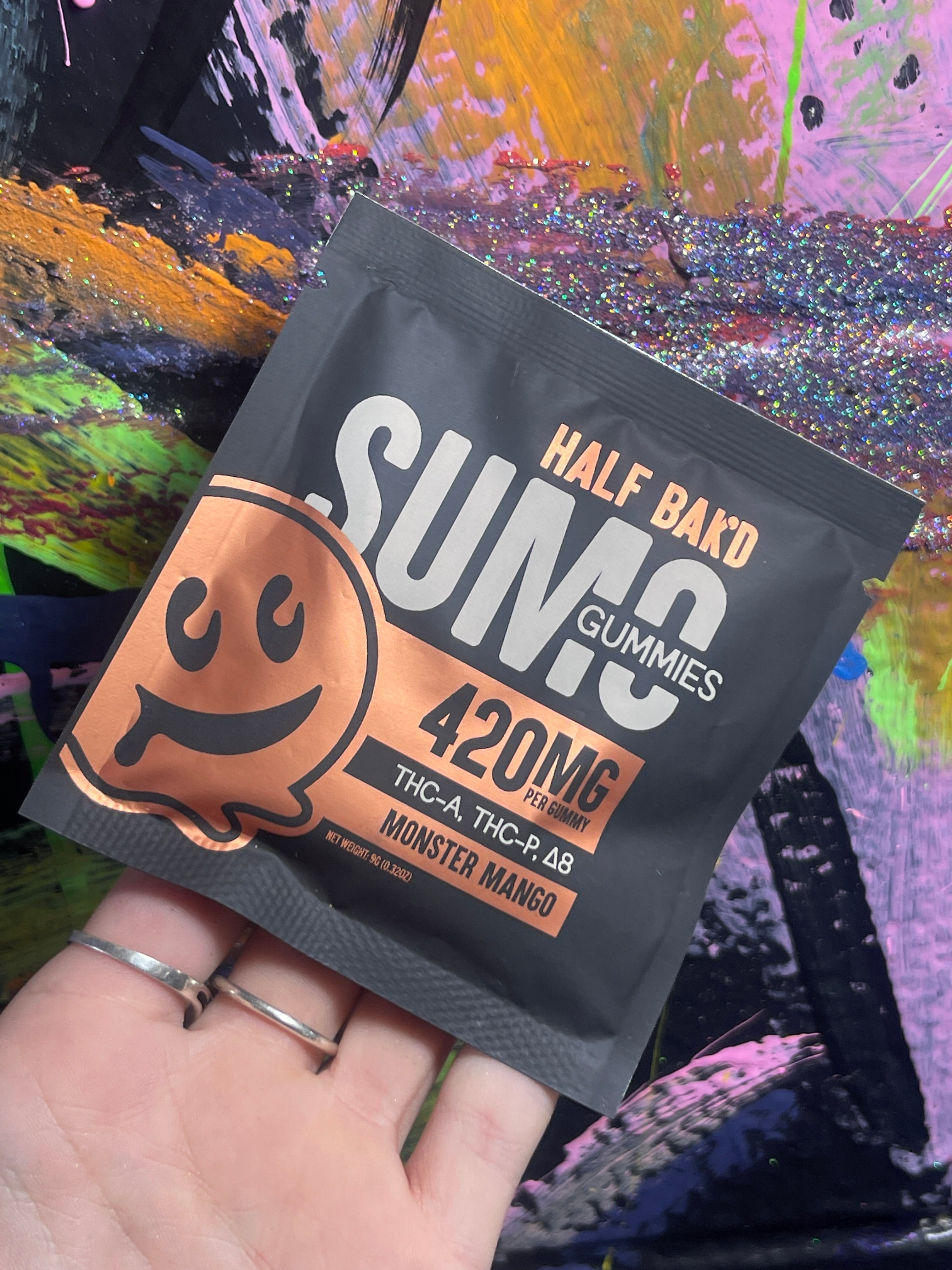 Sumo Half Bakd Gummies 2pc/420mg Monster Mango – Weirdos Inc.