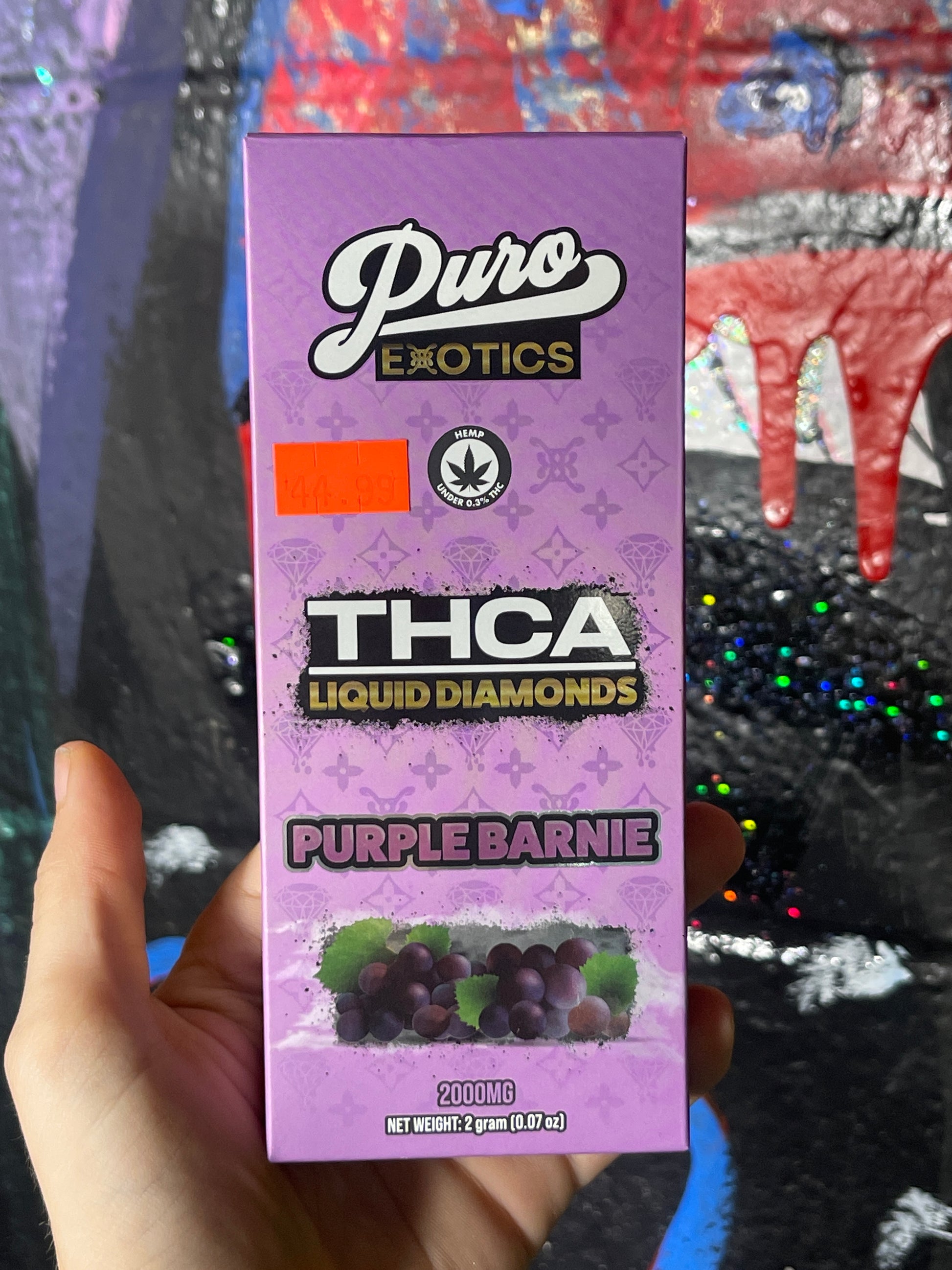 Puro Exotics Liquid Diamond 2g Disposable Purple Barbie Indica