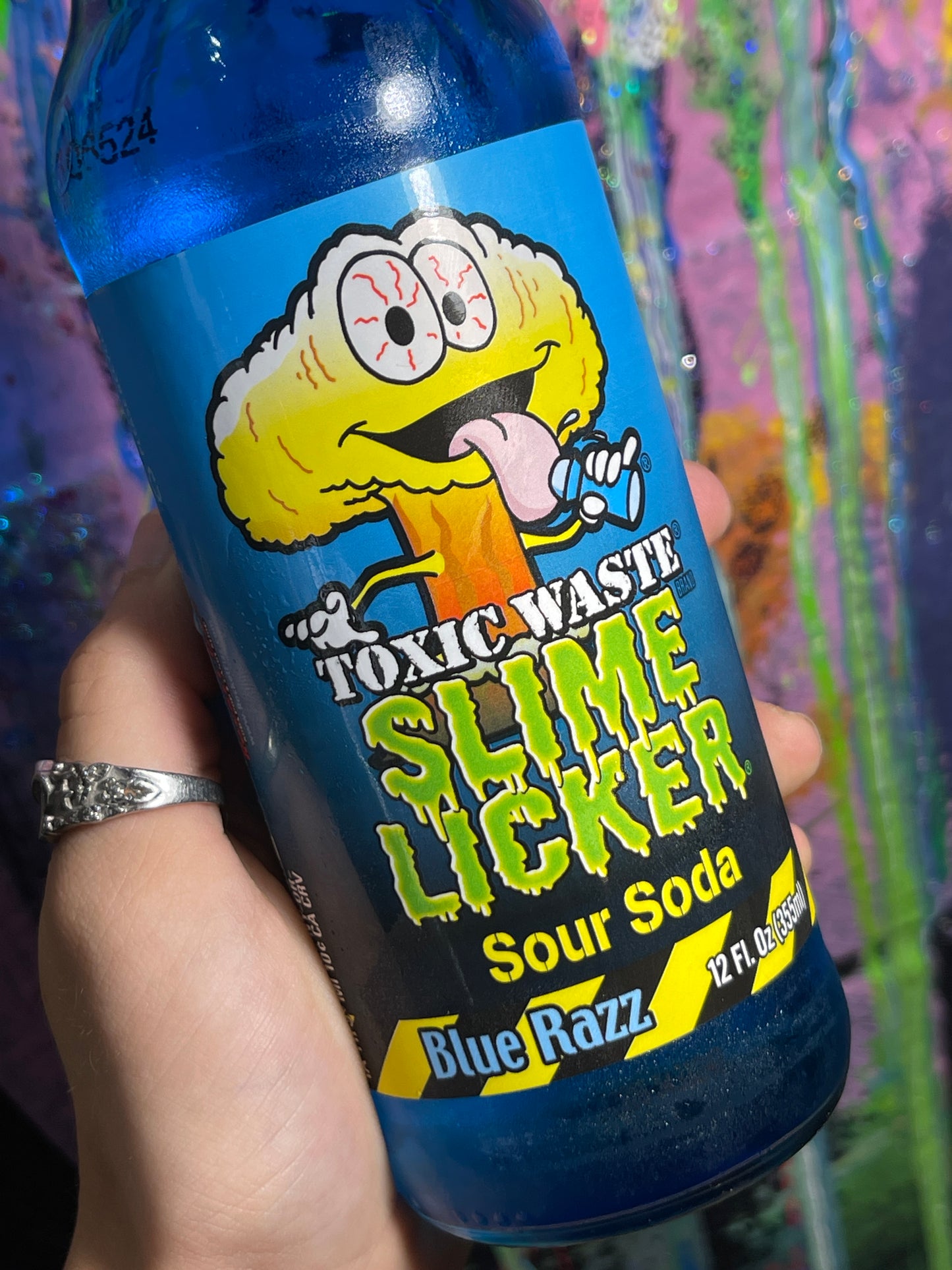 Toxic Waste Slime Licker Sour Soda Blue Razz