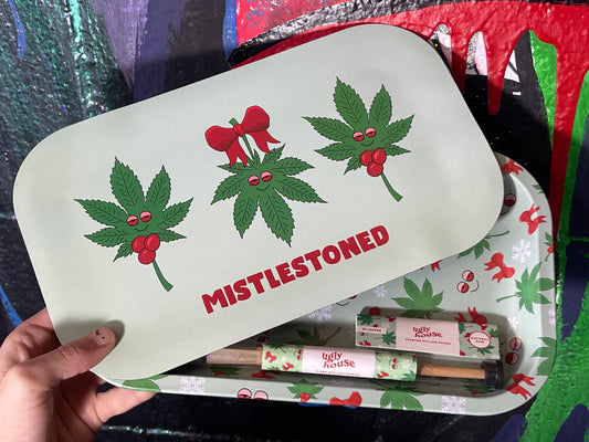 ‘Mistlestoned’ Christmas Rolling Tray Set + Papers & Cones