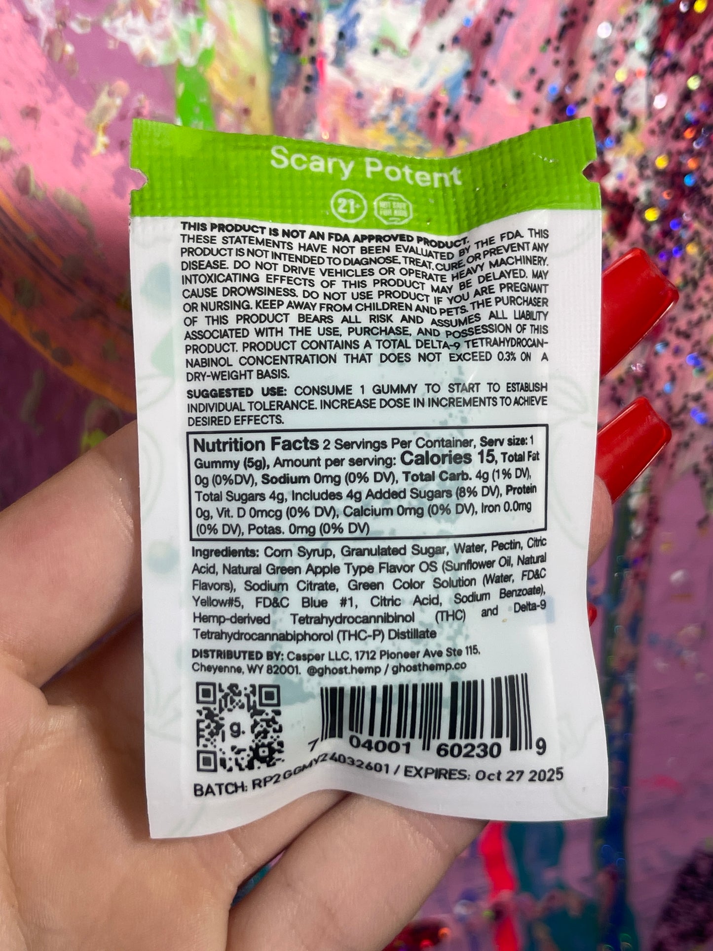 Ghost Scary Potent Gremlin Gummy 2pc