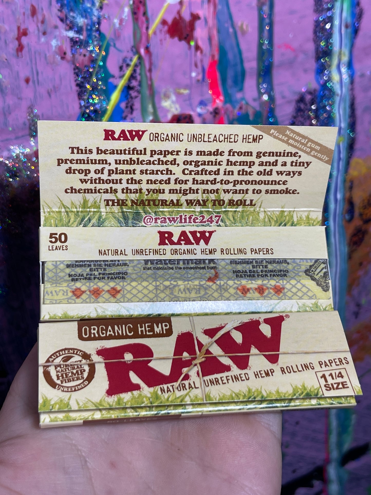 Raw Organic Hemp Natural Rolling Papers 1 (1/4)