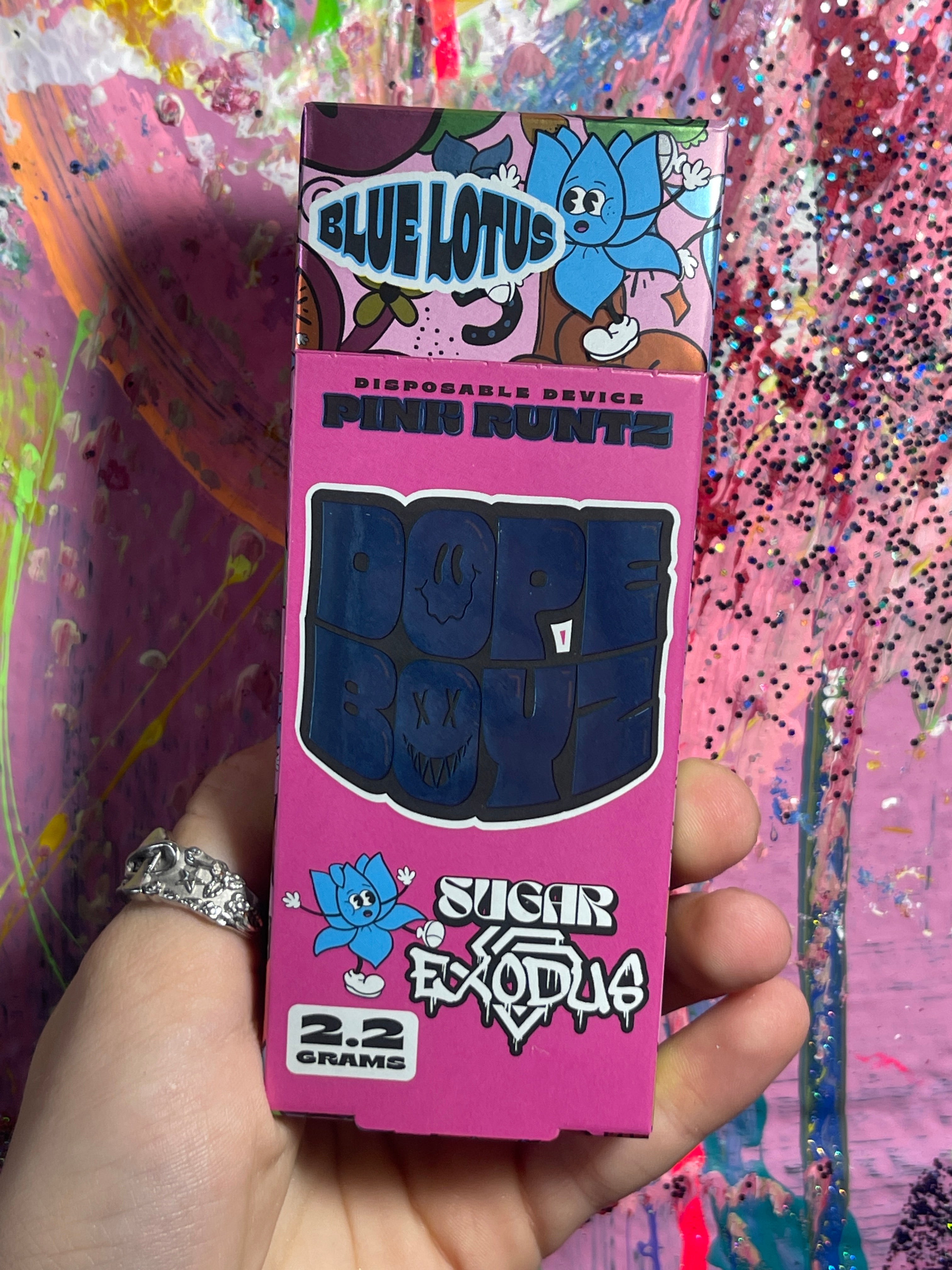 Sugar X Exodus Dope Boyz Blue Lotus 22g Disposable Pink Runtz Weirdos Inc 4288