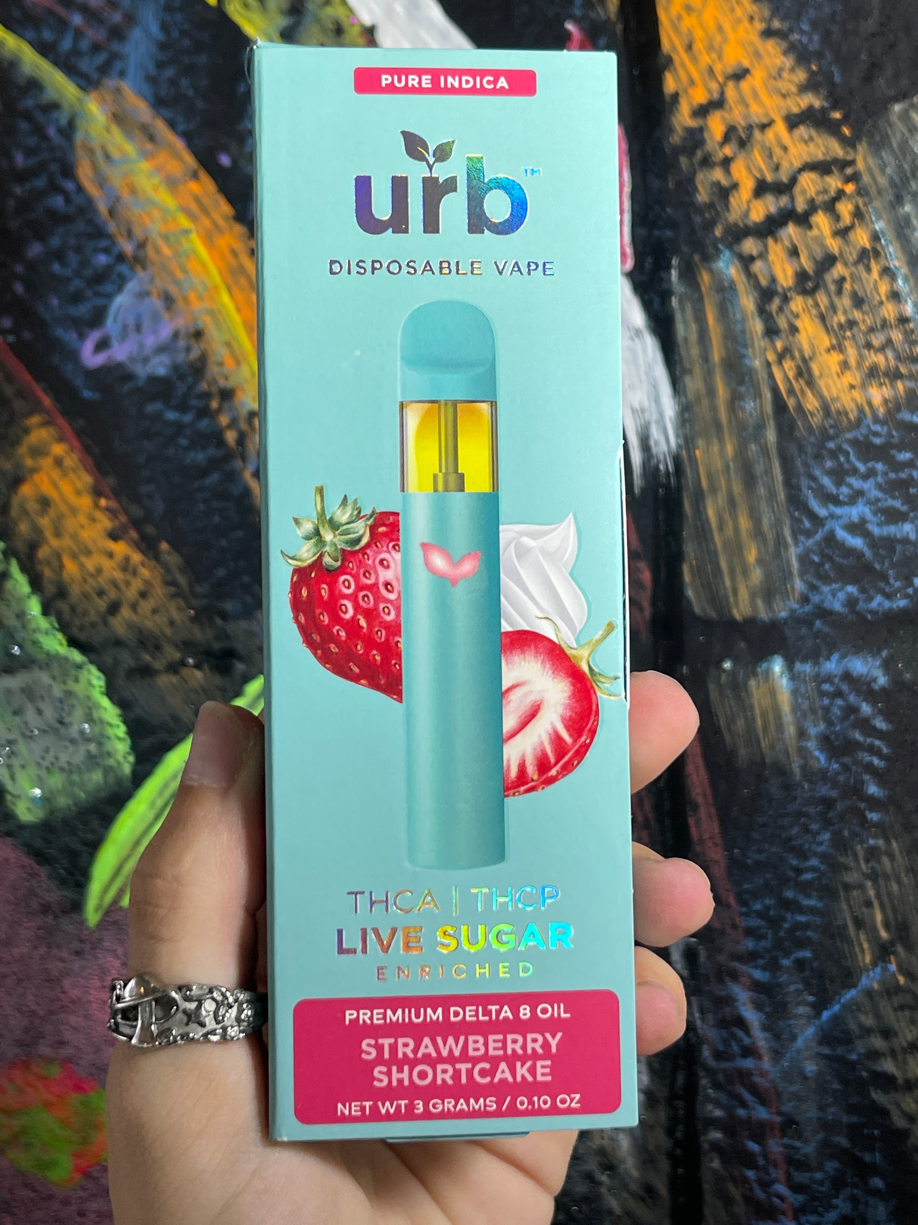 URB Live Sugar 3g Disposable Strawberry Shortcake Pure Indica – Weirdos ...