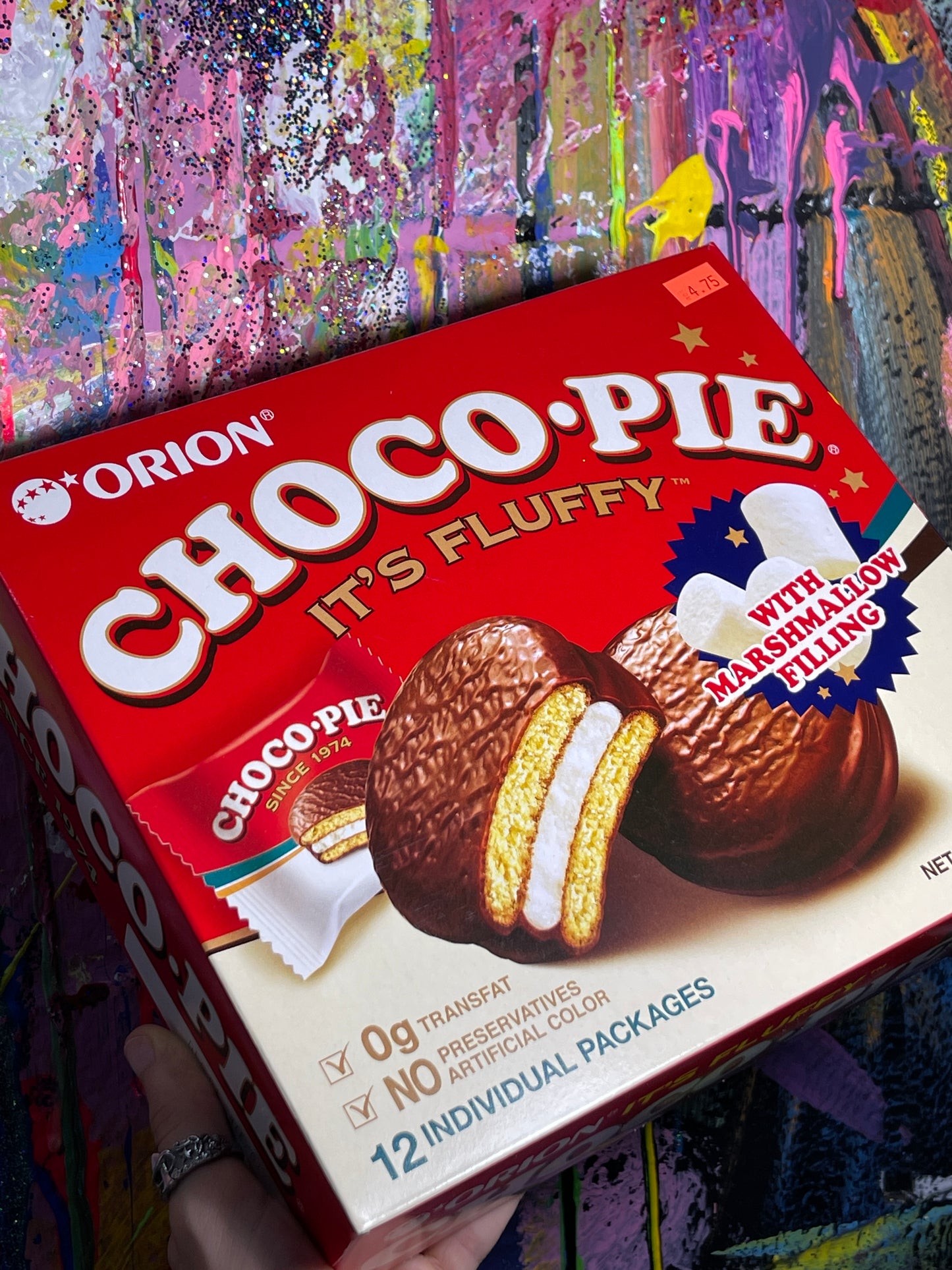 Orion Choco Pie Marshmallow Filled Pies 12pc
