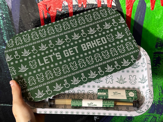 ‘Let’s get baked’ Christmas Rolling Tray Bundle