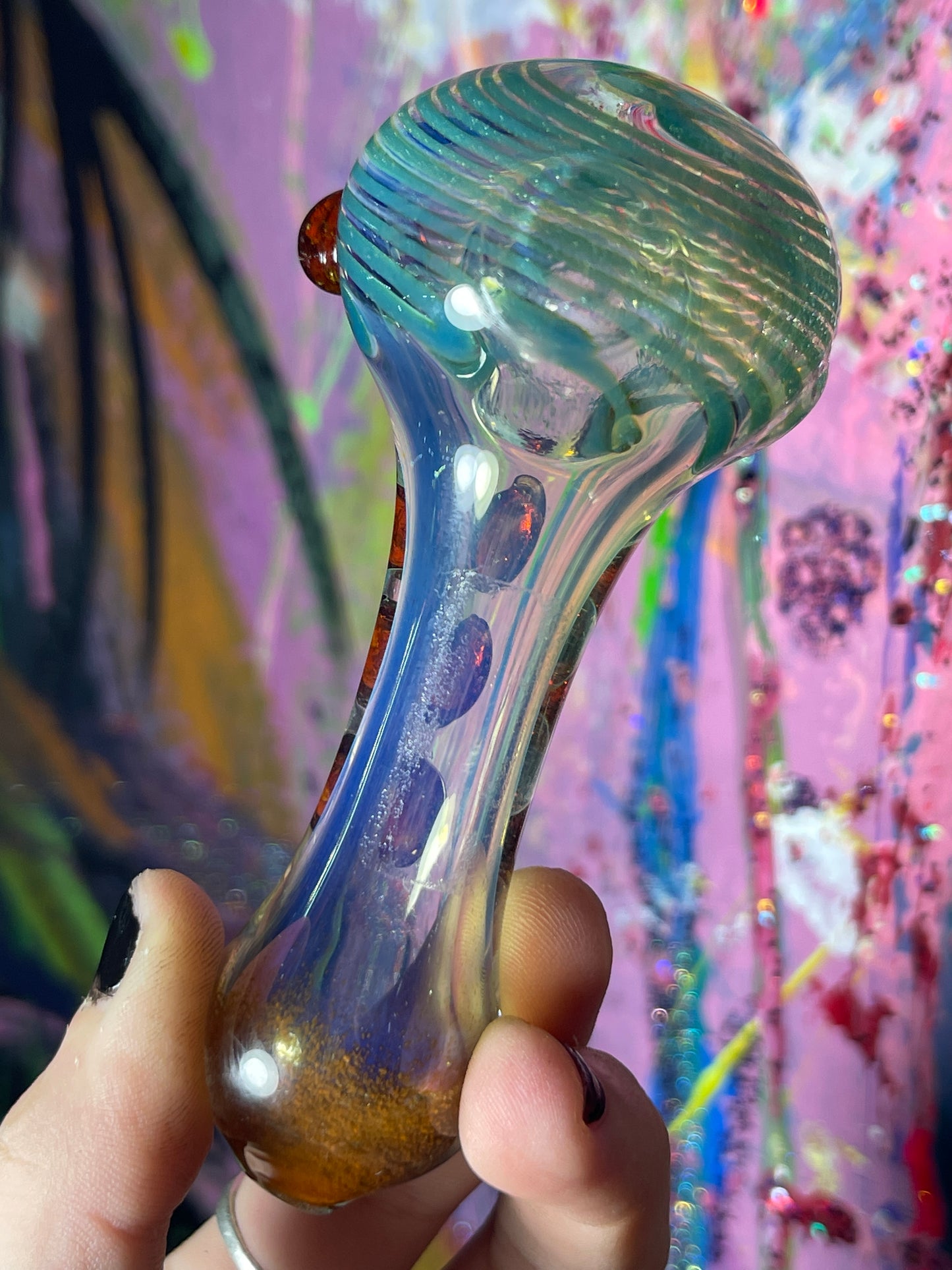 Swirly Glass Handpipe Small