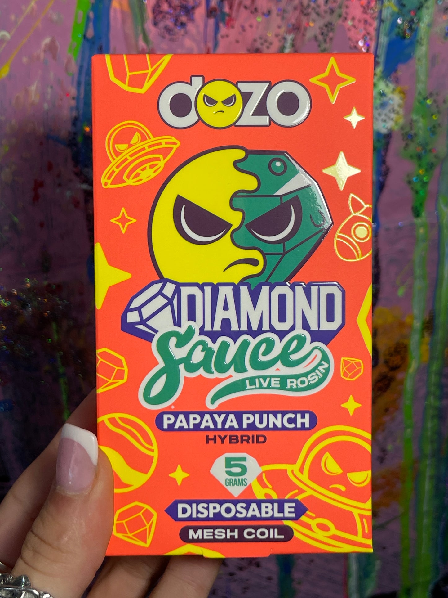 Dozo Diamond Sauce 5G Disposable Papaya Punch Hybrid