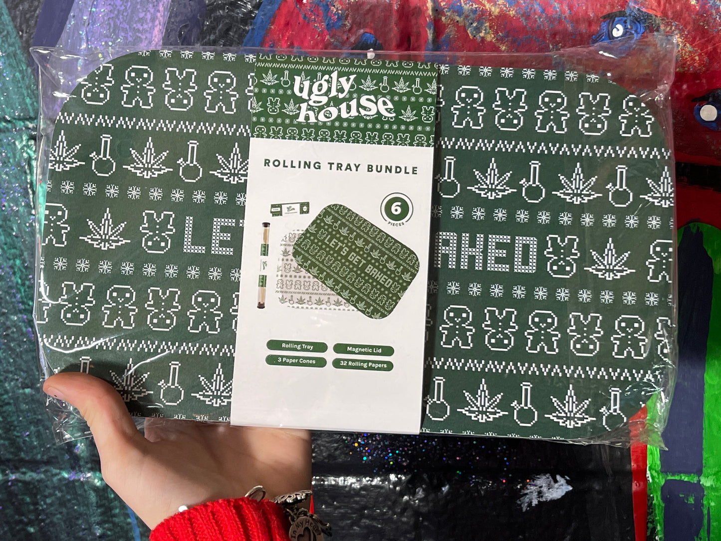 ‘Let’s get baked’ Christmas Rolling Tray Bundle